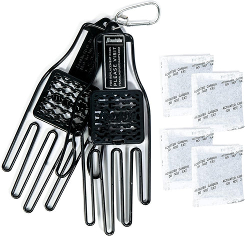 Franklin Sports Batting Glove Aerator Inserts, Dries Sweat + Eliminates Odor for Baseball, Softball, Football