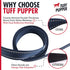 Tuff Pupper Heavy Duty Double Handle Dog Leash, Twist Locking Carabiner Clip, Reflective for Safe Night Walks