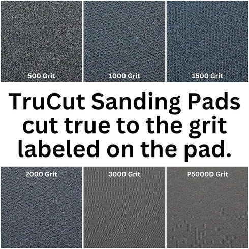 TruCut Sanding Pads Creating the Difference | 5000 Grit, 5 inch | Made Specifically for Bowling Balls Resurfacing