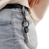 Retractable Carabiner Clip Ring Set, Titanium Keychain Quick Release Hooks for Men and Women