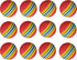 Colorful Soft Foam Rainbow Play Balls for Pet Dog and Cat Toys, 12 Count
