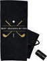 Wolf Golf Towels, Best Grandpa by Par Golf Towel, Embroidered Funny Golf Accessories for Men