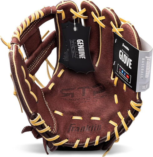 Franklin Sports RTP Pro Baseball Gloves, Infield & Outfield Fielding Glove