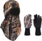 North Mountain Gear Hunting Camouflage Gloves and Face Mask Set - Quiet and Breathable