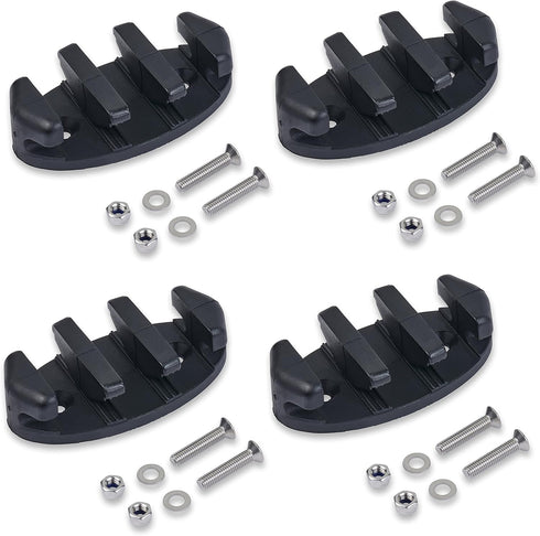 OceanMotion Zig Zag Cleat for Kayaks and Canoes, 4 Pack.