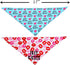 2 Pack Valentines Day Bandana for Dogs, Triangle Bibs Pet Scarf for Dogs