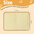 2-in-1 (2PCS, 16x12in) Rabbit Toys & Bunny Mat, Natural Sisal Nesting Pad Scratching Pad for Indoor Cage, Bedding Mat