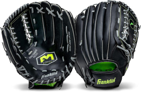 Franklin Sports Baseball and Softball Glove - Fieldmaster Adult + Youth Baseball Gloves, Men's + Women's Infield +