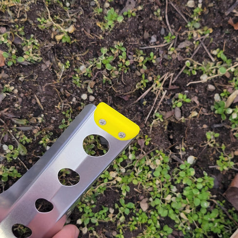 Ultralight Backpacking Trowel, 0.48 oz (13.5g), Yellow Lightweight Tool for Camping and Outdoor Activities