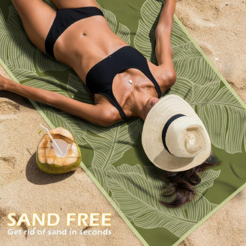 2 Pack 71"x32", Eunzel Microfiber Beach Towel, Quick Dry Travel Towel Large Sand Free Towel for Beach, Camping, Swim