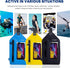 WILD HEART Waterproof Chest Sling Bag Pouch, Fashion Diving Swimming Pool Beach Underwater Case