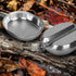 Goetland 304 Stainless Steel US Military Mess Kit Plate Set GI Type Outdoor Camping Hiking Picnic BBQ Beach by Goetland