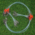 Fishing Leaders Saltwater Tackle High Strength Fishing Wire Leader Line Rig with Swivels Snap for Bait Hooks, Surf