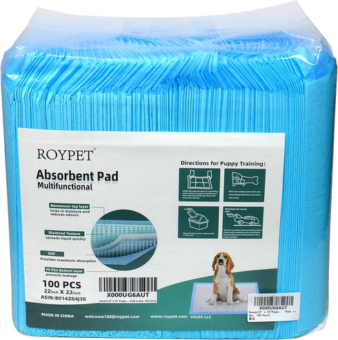 100-Count Puppy Training Pads in Bag, 22" x 22"
