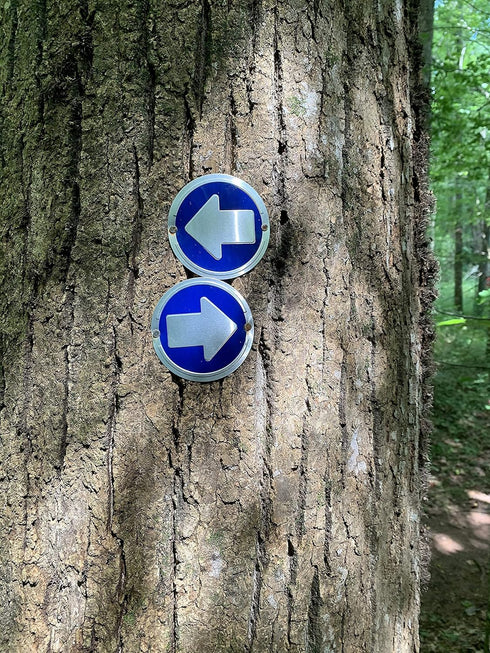 Trail Markers, Bright Reflective Trail Marker Pack of 24, Easy to Mount for Hunting, Hiking, Camping, and More