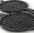 Megachef 6.7 Inch Round Cast Iron Pie Iron Outdoor/Camping Cookware with Long Handle