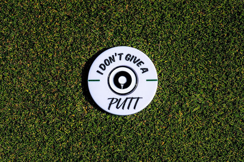 Izzo Golf in Your Face Oversized Ball Markers, Funny Dual Golf Accessory, White