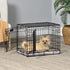 MidWest Homes for Pets Quiet Time Reversible Crate Pan Cover, 24' Mushroom Diamond/Fleece, Small