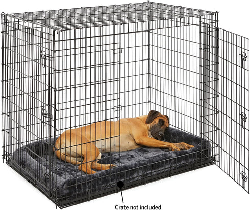 MidWest Homes for Pets 54L-Inch Dog Bed - Comfortable Bolster for Giant Breeds, Gray