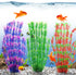 MyLifeUNIT 21 Inches Tall Plastic Aquarium Plants for Fish Tank Decorations and Aquarium Decor (Green)