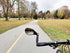 Hafny New Handlebar Bike Mirror - HD, Blast-Resistant Glass Lens, Left Side Bar End Fitting