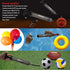 SKOLOO 10" Portable Hand Air Ball Pump Inflator Kit with Needle, Nozzle, Extension Hose for Sports Balls