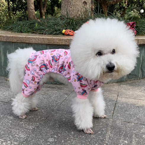 CuteBone Small Dogs Outfit - Soft Puppy Onesies Pjs Dog Pajamas Pet Coat for All Seasons P67S