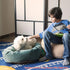 Majestic Pet 32 Inch Micro Velvet Calming Dog Bed, Washable Cozy Round Bed with Spine Support, Fluffy Donut (32x23x7
