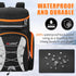 Gelindo 55L Waterproof Ski Boot Bag Backpack, Multi Compartments for Equipment Gear