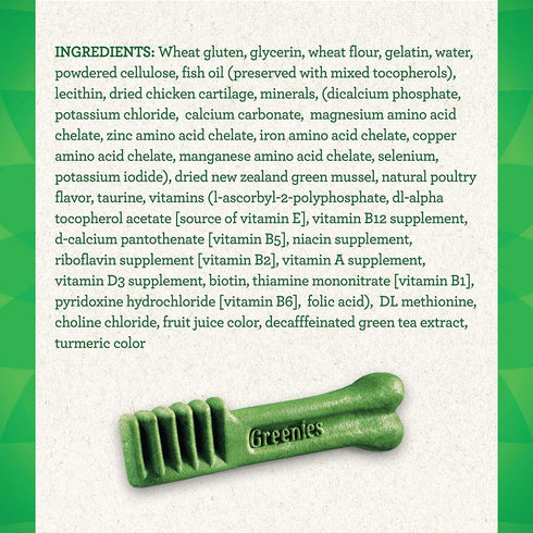 Greenies Aging Care Large Natural Dental Care Dog Treats, 27 oz. Pack (17 Treats)