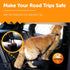 Shock Absorbing Tactical Bungee Dog Leash 4-7 ft. for Large Dogs with Seatbelt Buckle and Comfortable Padded Handle,