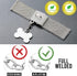 Dog Chain Collar Necklace 18K White Gold Plated Stainless Steel with Bling CZ Design Secure Buckle (30MM, Silver, 20")