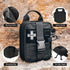 RHINO RESCUE Small First Aid Kit, Emergency Care Bag with Survival Tools for Car Camping Backpacking Hiking
