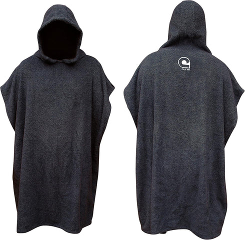 Curve Poncho Cotton Changing Robe - Thick Absorbent 100% Cotton - Adjustable Sleeves
