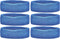 Unique Sports Team Headbands, Pack of 6, Blue