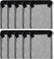 ALEGI 10 pcs Reusable Aquarium Filter Media Bags with Zipper, Mesh for Filter Media (6" x 5")