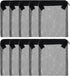 ALEGI 10 pcs Reusable Aquarium Filter Media Bags with Zipper, Mesh for Filter Media (6" x 5")