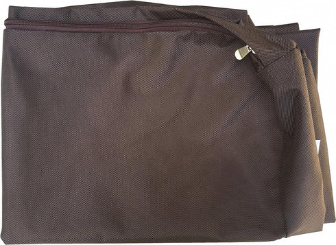 Dogbed4less XL Heavy Duty Dog Bed - External Zipper Duvet Cover Replacement, 47X29X4 Inches, Seal Brown