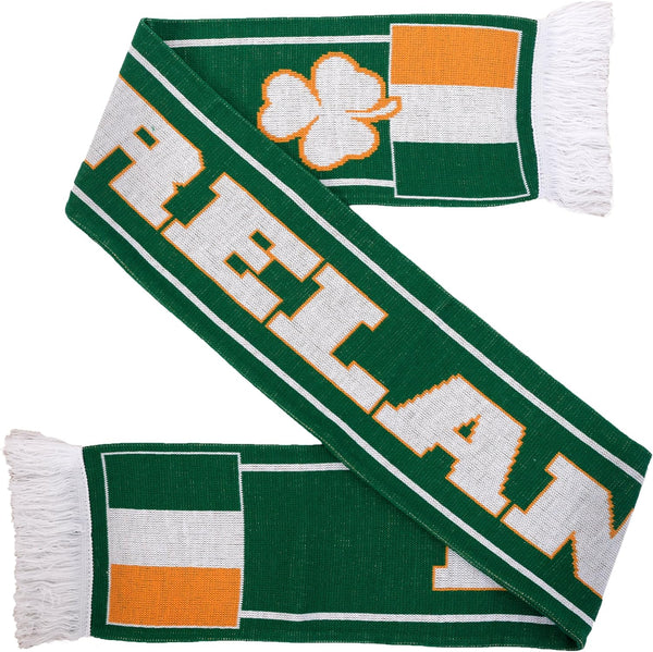 Ireland Classic Soccer Rugby Knit Scarf