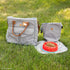 SPORT PET Designs Cat Carrier, Grey Airline Soft Carrier with Zipper Lock, Foldable Travel Bag for Pets (CM-10204)