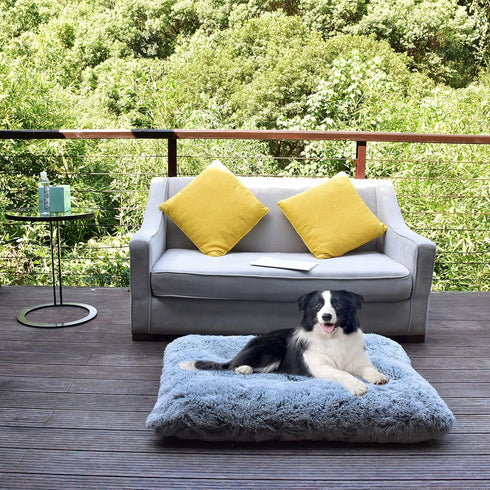 Dog Bed for Extra Large Jumbo Breeds, Soft Comfortable Washable Plush Dog Cage Mat, Deluxe Anti-Slip Pet Beds Mats,
