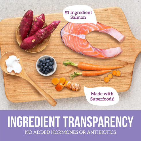 Health Extension Super Bites Freeze-Dried Raw Salmon Recipe, 18 oz, Supports Digestive Health