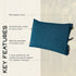 NEMO Fillo Backpacking & Camping Pillow, Soft Inflatable Travel Pillow with Integrated Stuff Sack