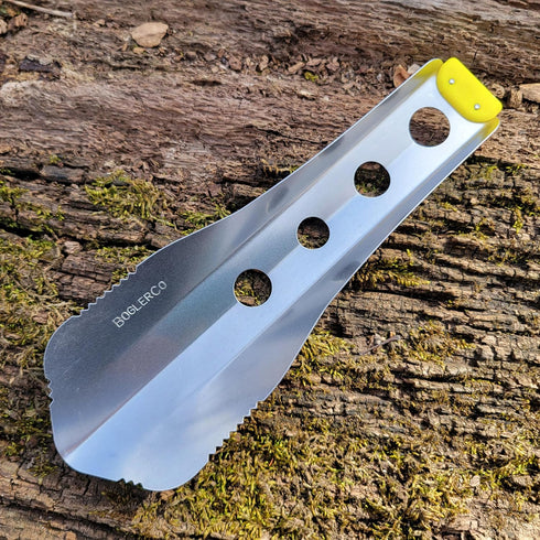 Ultralight Backpacking Trowel, 0.48 oz (13.5g), Yellow Lightweight Tool for Camping and Outdoor Activities