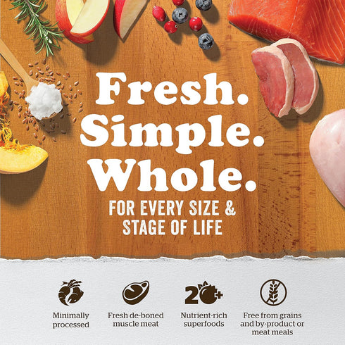 Now Fresh Dry Cat Food, Turkey, Salmon and Duck Recipe - 3 lbs Grain Free Cat Food