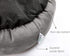 Love's cabin Round Donut Cat and Dog Cushion Bed, 20in Anti-Slip & Water-Resistant Bed, Washable Luxury Gray