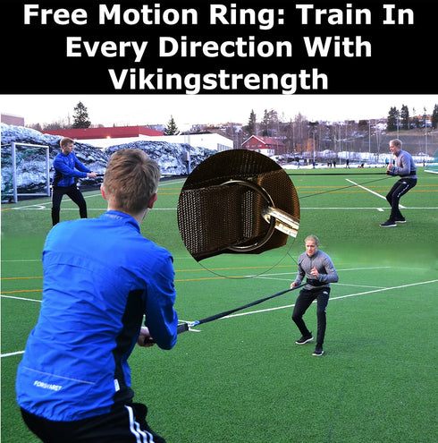 Vikingstrength 360° Resistance Running Training Bungee Band for Speed, Agility, and Strength - Gym Equipment
