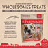 Wholesomes Bruno's Jerky Strips Grain Free Dog Treats, 25 oz - Red