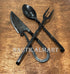 NauticalMart Medieval Eating Utensil Set - Iron Utensils for Authentic Dining Experience