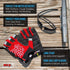 MRX BOXING & FITNESS Sailing Gloves, Sticky Palm Gripy Glove for Yachting, Kayak, Fishing, Multi Colors